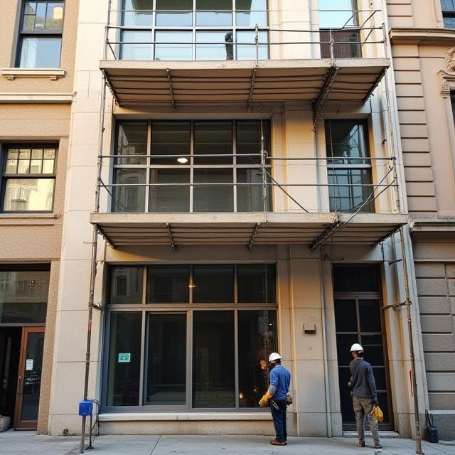 Renovation of heritage facade